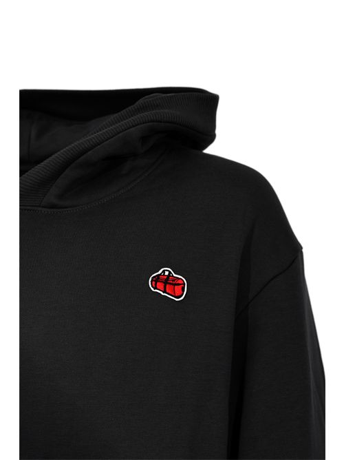 Felpa in cotone con patch ricamo bag Nero The North Face | NF0A8EU8JK31